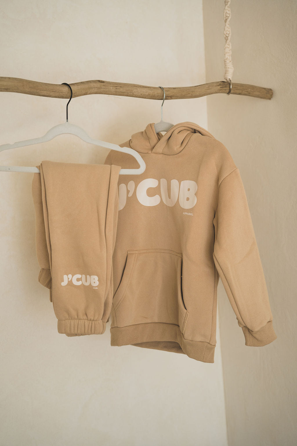 J’CUB HOODIE SET BEIGE