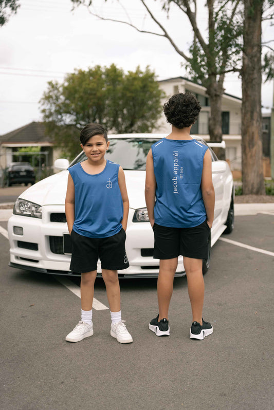 The Dry-Fit Singlet ELECTRIC-BLUE