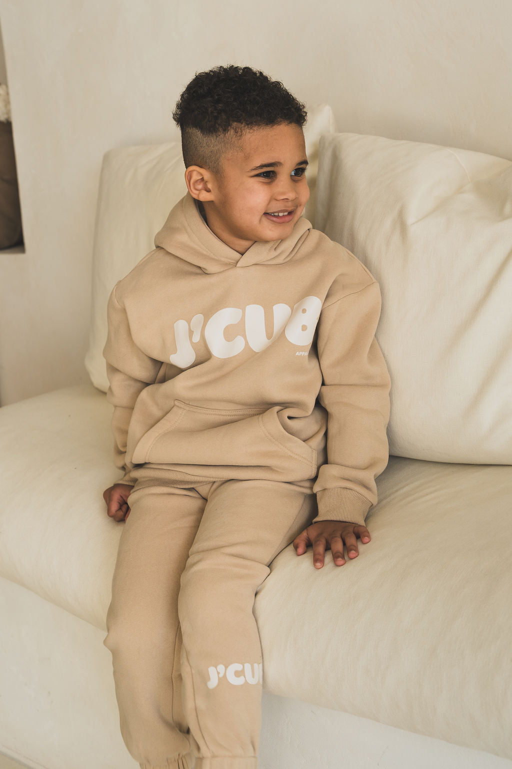 J’CUB HOODIE SET BEIGE