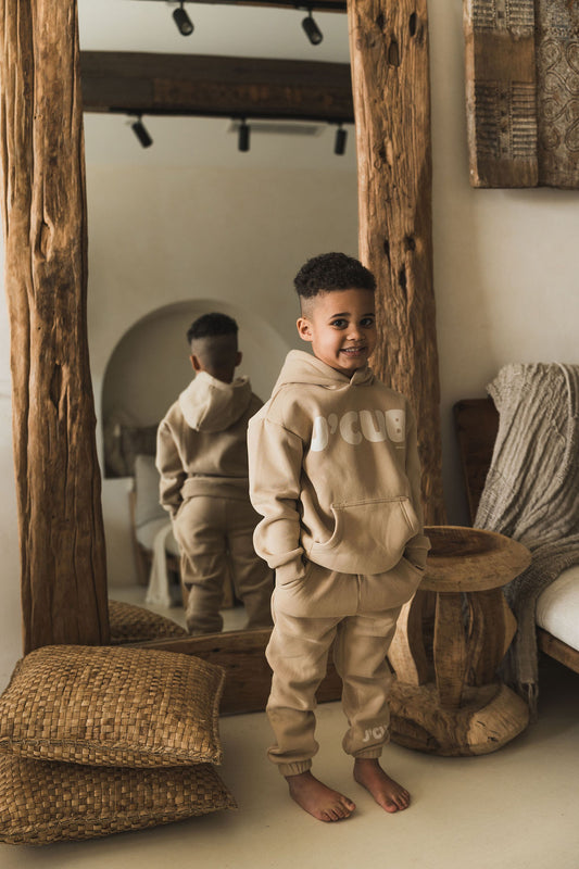 J’CUB HOODIE SET BEIGE