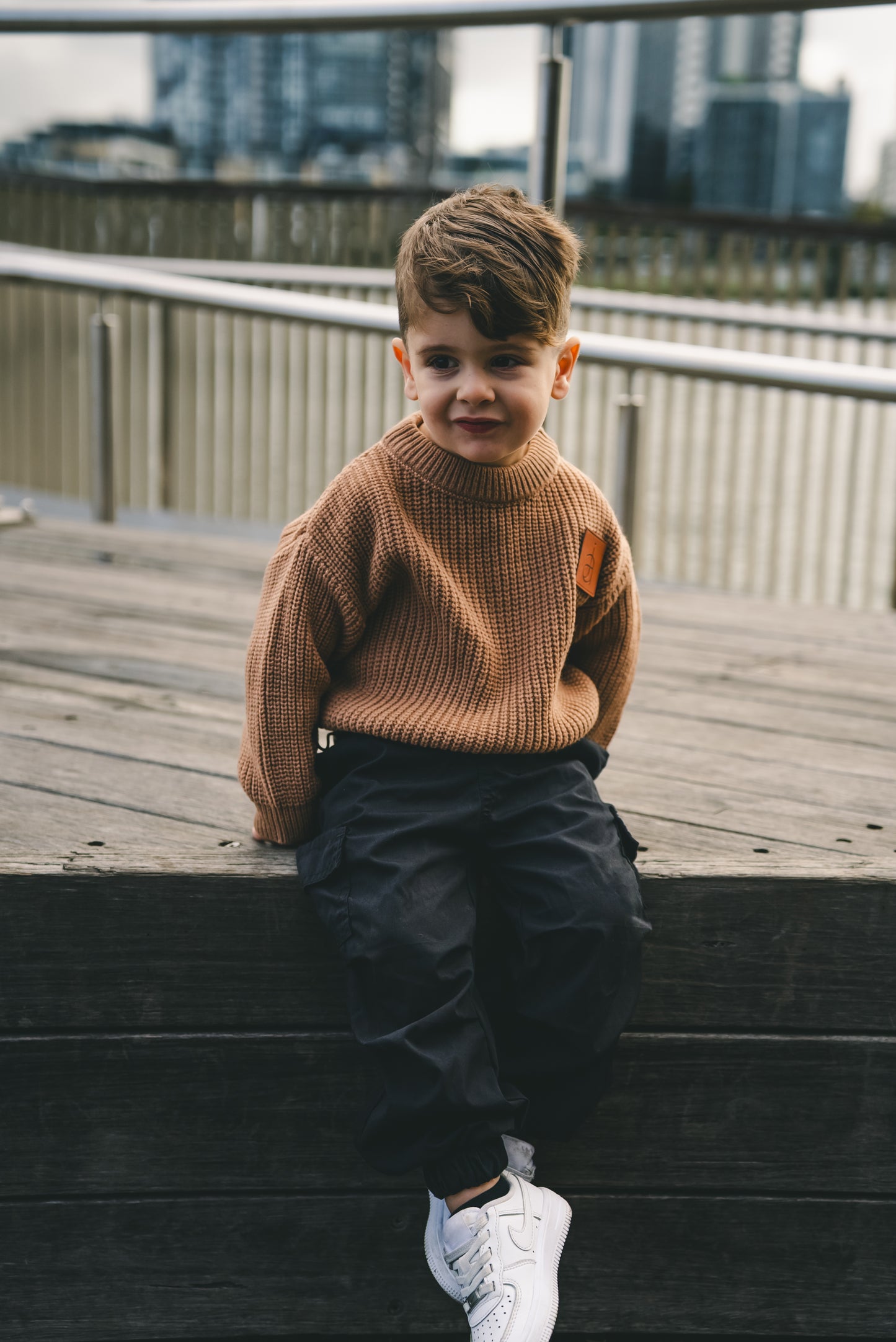Camel Dom Knitted Sweater