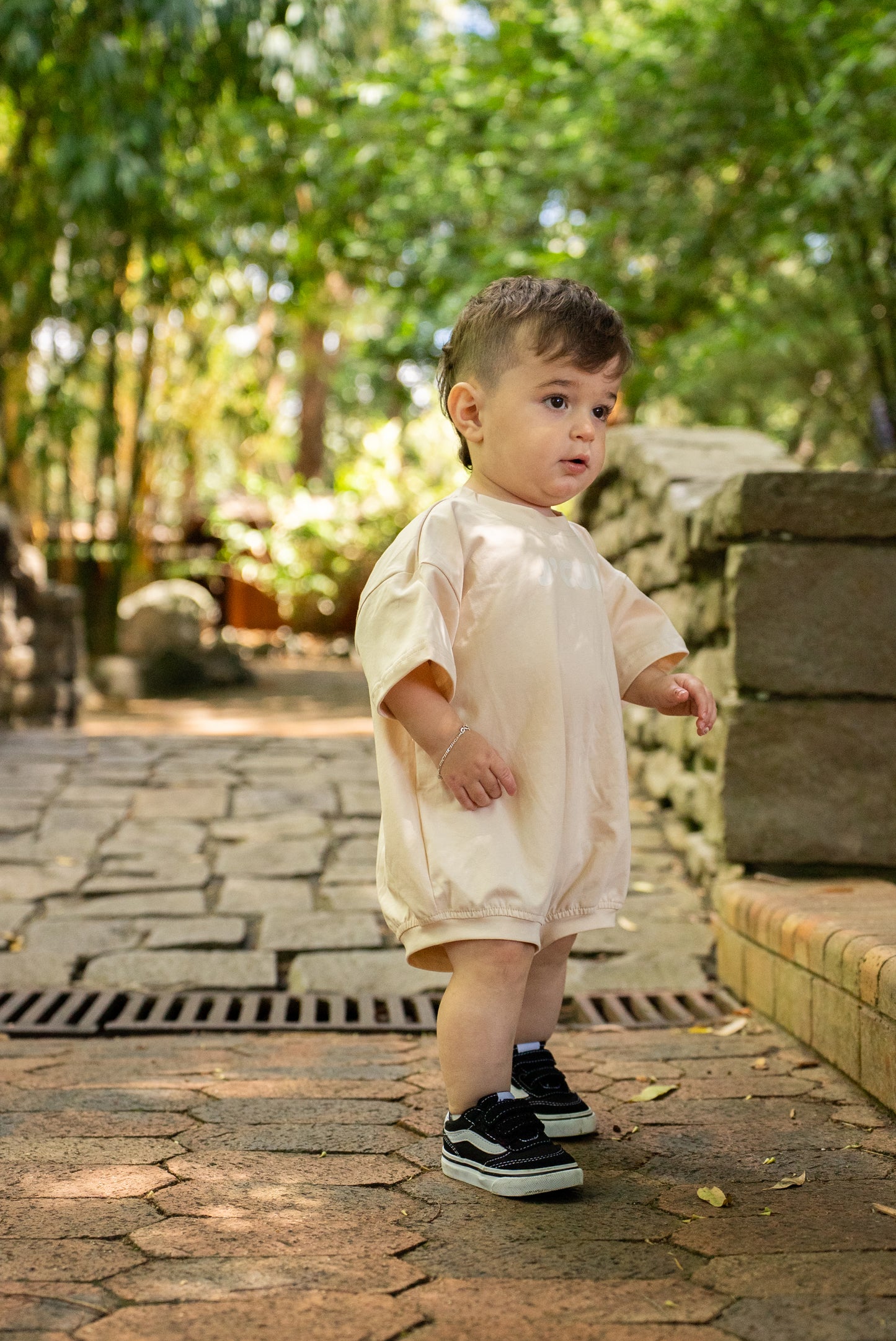 SHORT SLEEVE OVERSIZED ROMPER