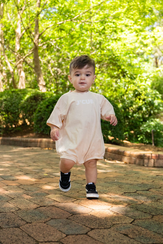 SHORT SLEEVE OVERSIZED ROMPER