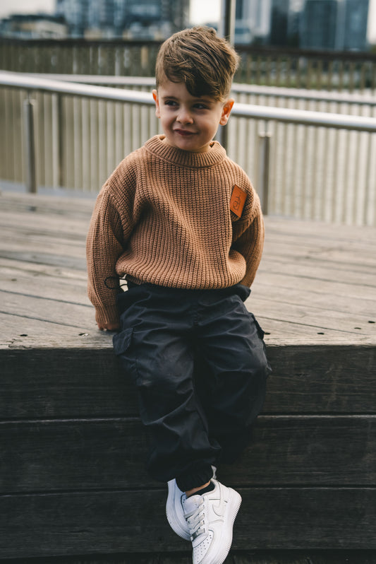 Camel Dom Knitted Sweater